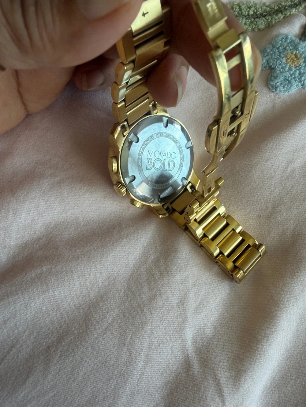 Movado Gold-Tone Multi-Function Men’s Bracelet Watch